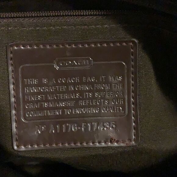 🌟coach Signature Stripe Cross Body File Shoulder Bag🌟 - Picture 9 of 9